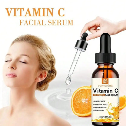 Vitamin C Facial Essence Contains Hyaluronic Acid Dark Spot Remover Moisturizing Repair Anti-Aging Essence Facial Skin Care 30Ml