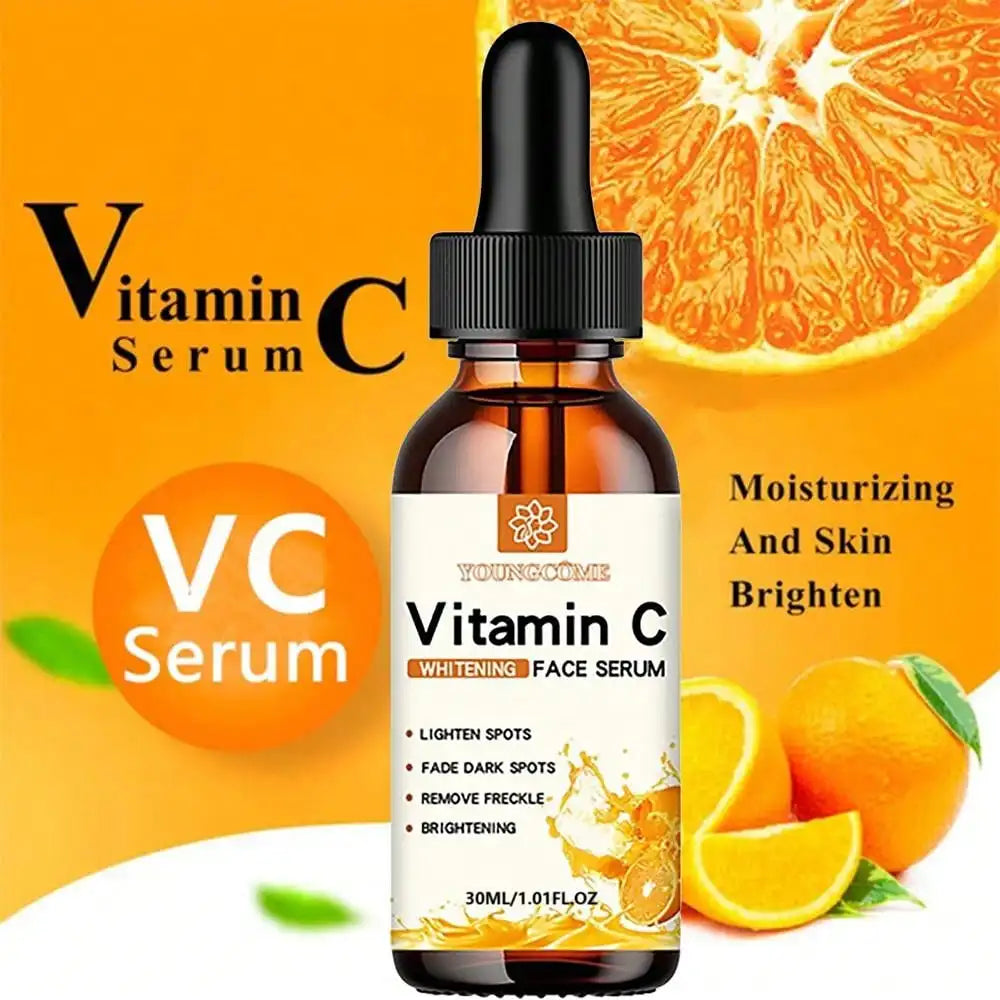 Vitamin C Facial Essence Contains Hyaluronic Acid Dark Spot Remover Moisturizing Repair Anti-Aging Essence Facial Skin Care 30Ml