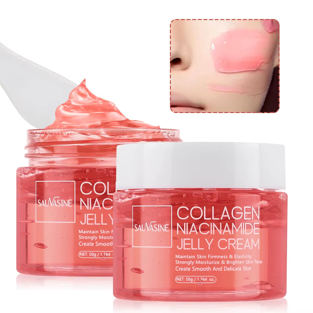 24H Glow & Lifted Collagen Jelly Cream Niacinamide and Hydrolyzed Collagen Strengthen the Skin Barrier and Moisturize the Skin