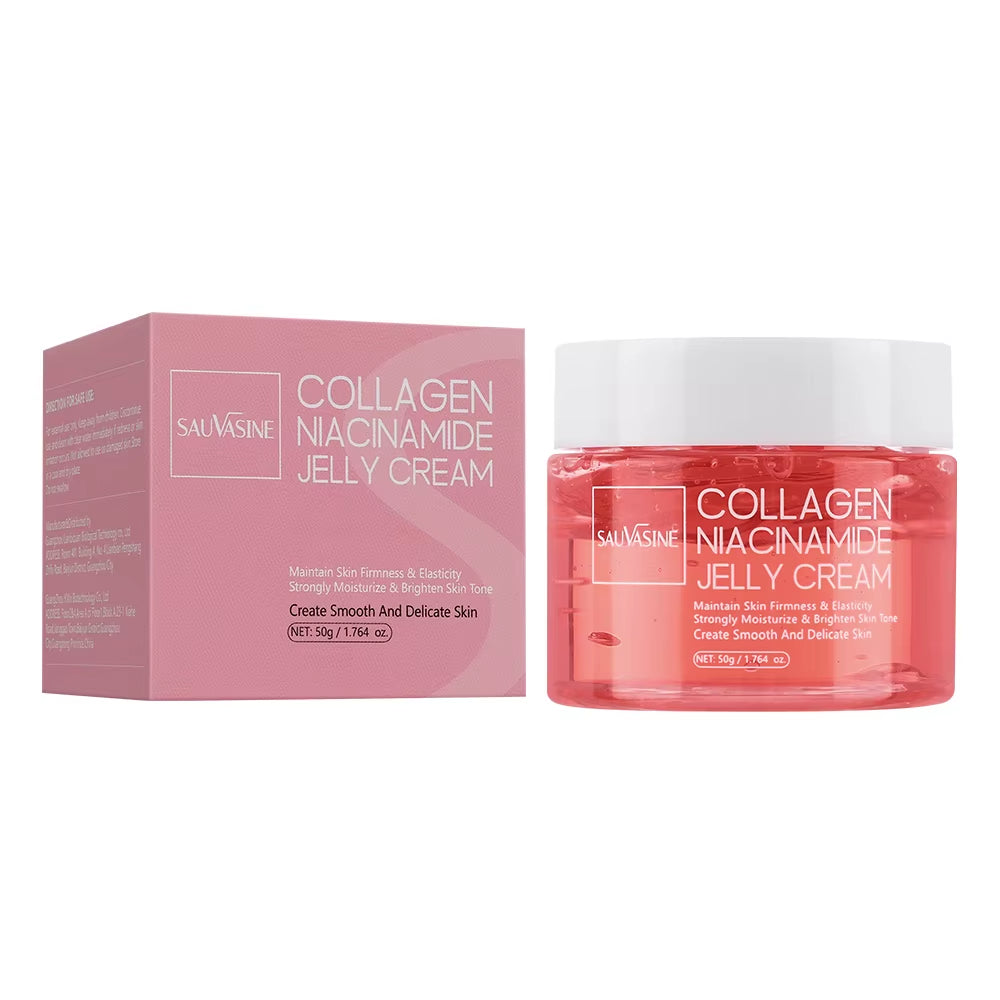 24H Glow & Lifted Collagen Jelly Cream Niacinamide and Hydrolyzed Collagen Strengthen the Skin Barrier and Moisturize the Skin